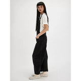 Womens Denim Overalls Loose Fit Leg Adjustable Strap Hip Hop Jean Jumpsuits Black XXL V1370-AZ4-10432