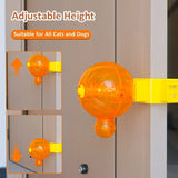 Pet Puzzle Spinning Feeder 360&deg Slow Feeding Portion Control, Clip-On Installation, Eat While V1232-CWZZWSQ-001