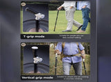Lightweight Foldable Walking Cane Adjustable Dual-Mode Stick 0.26kg, Portable for V1107-CS-DSZ