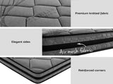 Artiss Metal Bed Frame Single Size Beds Platform with Mattress MBED-C-DANE-TT22-S-BK
