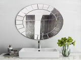 Ultra-modern Round Accent Mirror Venetian Ornate Mirror Decorative Wall Mirror V767-JJ-XM769