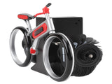 Modern Bicycle Flip Clock Creative Mechanical Desk Timepiece with Dual Rotating Wheels, Retro V1107-CS-ZXCZBHO
