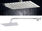 G1/2in Thread Wall Mounted Stainless Steel 8in Rainfall Showerhead Top Spray Shower Head Bathroom V1294-YM0901-3112200109112