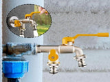 Outdoor Garden Faucet Freeze-Proof Yard Tap with Frost Protection Anti-Cracking Brass Water V1366-AZ2-W-11813