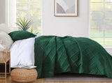 Green Wave Bloom Bedspread Coverlet 3 Piece Set V745-AC100160Q13U