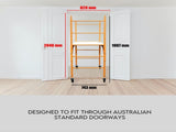450kg Mobile Scaffold Ladder Scaffolding Platform Portable Ladder Work Safety V379-MOBSCAFF045009
