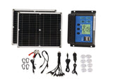 Solar Panel Kit 50W Solar Panel 60A Solar Charge Controller Set with 2 USB Output for RV Camping V1294-YM0703-3114230036511