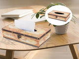 Tissue Box Holder Yellow Wood 1Pcs 10.0X5.7X3.5In V1369-AZ3-W-18209