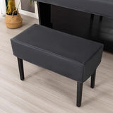 Leather Upright Piano Cover, Piano Full Cover Dustproof Waterproof, Universal Upright Piano Leather V1107-783-39103-BLK3