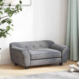 Dog Sofa Grey 72x45x30 Cm Plush 43_170951