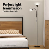 Artiss Floor Lamp Mother and Child Modern Home Living Room Office Reading Black LAMP-FLOOR-SF-1171-BK