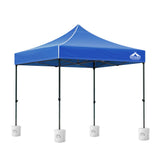 Instahut Gazebo Pop Up 3x3m w/Base Podx4 Marquee Folding Outdoor Wedding Camping Tent Shade Canopy GAZEBO-T-3X3-F-BU-BASE
