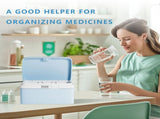 Medicine Lock Box, Lockable Medication Box with Portable Storage Case,Locked box,Locking V1192-AZ-W-13754