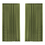 Marlow 2XBlockout Curtains Chenille 240x250 Green CD1016-240X250-GN