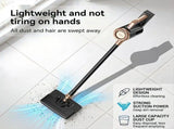 4-in-1 cordless vacuum cleaner, 50000RPM motor, 10000Pa suction, 180&deg rotating brush head, dual V1232-XCQ-4HY-001