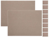 Khaki Self-Adhesive Tile Stickers 10 Pack 11.8 x 11.8 x 0.2 Inches Wall Decals V1370-AZ4-14632