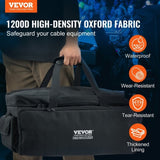 VEVOR DJ Cable File Bag, 1200D Oxford Fabric, DJ Gig Bag with 9 Detachable Divider 4.92 ft Padded V952-DJSNB1200DNJTF6JEV0