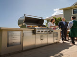 18x23 Outdoor Kitchen Stainless Steel Triple Access BBQ Drawers with Chrome Handle, 18 x23 x 23 V952-18X23YC3CBXGCTG01V0