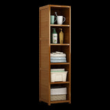 Bamboo 5-Shelf Bookcase Tall Display Storage Rack Stand for Living Room, Bedroom, Office or Home V63-838221
