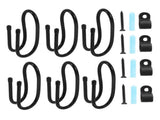 SWETRACE 6Pcs Sturdy Black Plastic Hooks for Pool Fence and Equipment 5.7x2.6x2.2in V1189-LWWAL-20260327-03704