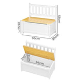 Levede 2-In-1 Kids Toys Storage Bench Box Wooden Chair TB1025