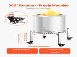 Fire Pit Stand, 38-68.6 cm Adjustable Stretch with 4 Casters, Firepit Stand for Solo Stove Bonfire V952-HKZJXXFG1527AIXIG001V0