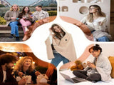 Portable Heated Blanket , 58"x32" Heated Shawl Wraps for Women with 3 Heating Levels & 15s Fast USB V1366-AZ2-W-11548