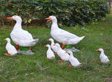 Garden Decoration Synthetic Resin Animal Ornament, Non-Toxic and Safe Duck Statue, Flexible V1366-AZ2-W-20031