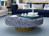BLUESY MOTHER OF PEARL HAND MADE COFFEE TABLE V742-FEH7
