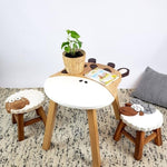 Giraffe Table + 2 Stools Set V574-PLANET-TAGI-STSH-STRA