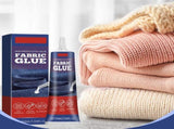 Fabric Glue Permanent, No Sew Washable Clear Clothing Adhesive for Fabric Leather Denim Cotton V1366-AZ2-W-11110