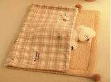 Plaid Apple Premium Soft Fleece Dog Bed Mat/Quilt - All-Season Reversible Warm V888-ELOSUNG45986