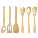 12-Piece Wooden Cooking Utensils Set with Spoons and Spatulas for Safe Kitchen Use V1369-AZ3-W-17491