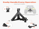 3 Point Trailer Hitch 2 in Receiver, 3pt Quick Hitch Attachment with 3 Trailer Balls, Tractor Tow V952-SJXJSQDKSXTQ3L0DH001V0