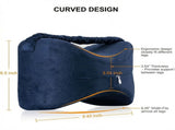 Relief from Sciatica Pain, Back/Leg Pain Memory Foam Pregnancy Pillow for Side Sleepers, Blue V1370-AZ4-15995