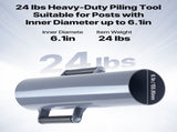 Fence Post Driver, Heavy Duty T Post Driver with Handles, Metal Manual Pounder Rammer for V952-WLDZC61INCH2HK2Q1001V0