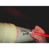 1 Pack of 12 Wurth Paint Markers Drawing Pens - Assorted Black Red White Yellow V563-967910400