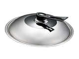 Wok Lid Stainless Steel Wok Cover Pan Lid with Ergonomic Handle Steam Hole Visible Pan Lid V1294-YM0901-3113230403411