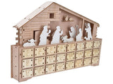 LED Light Calendar Wooden Desk Calendar Christmas Advent Calendar Ornament for Holiday Decoration V1294-YM0523-3115210294311