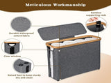 Toilet Paper Storage Basket with Lid, Holds 9-12 Rollsgray V1188-MS-525-003