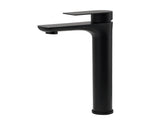 WELS 7.5L/m Rounded Body Basin Mixer Kitchen Vanity Faucet Tap Spout Matte Black V1233-KRF102BL
