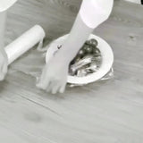 Silver Blue Stainless Steel Cling Wrap Dispenser, Kitchen Storage, Food Storage, Cling Wrap Holder, V1102-122-SIL-85606