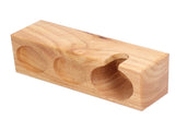 3Slots Wooden Coffee Portafilter Holder Tamper Stand Tamping Base for Home Bar Counter Wood V1294-YM0901-3118210243111
