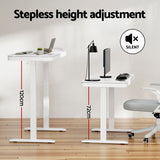 Artiss Standing Desk Motorised Electric Desks Drawer 120CM White HASD-B-S08-WH