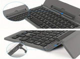 Black foldable wireless keyboard, Broadcom Microchip, US layout keyboard, iOS compatible keyboard, V1347-888-BLA-22349
