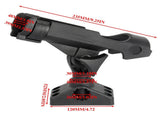 2 Pack Spinning Rod Holder with Side Deck Mount Fishing Rod Holder Adjustable Fishing Boat Rod V1192-AZ-W-2819