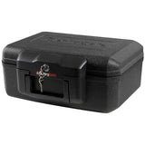Black Privacy Lock Fire Chest with Carrying Handle for Secure Storage V178-69002