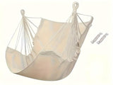 Colorful Striped Hammock Chair with Ropes and Storage Bag - White V888-ELOSUNG25076