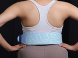 Size M Blue Professional Weightlifting Belt with Sponge Padding for Deep Squat Deadlift - Men V888-ELOSUNG17270