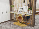 Noble and Elegant Sintered Stone Console Table Hallway Table with Strong Metal Frame V767-JJ-XZ837-XNE
